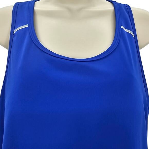 Hind Womans size L Sleeveless Racerback Performance Tank Top Blue Activewear - Picture 2 of 8